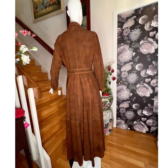 New Free People Brenda Knight Trench Coat "Long Safari"/ size S - Picture 8 of 9